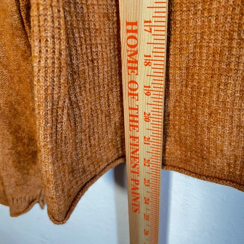 Madewell‎ Striped Roll Trim Waffle Knit Sweater Sz Medium Cotton Merino Wool